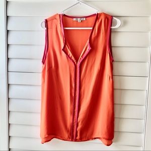 Joy joy orange and pink tank